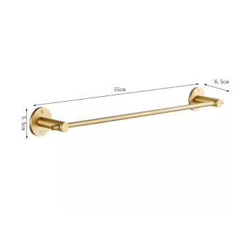 Brushed Gold Brass Towel Bar High Quality Hotel 24 Inches Wall Mounted